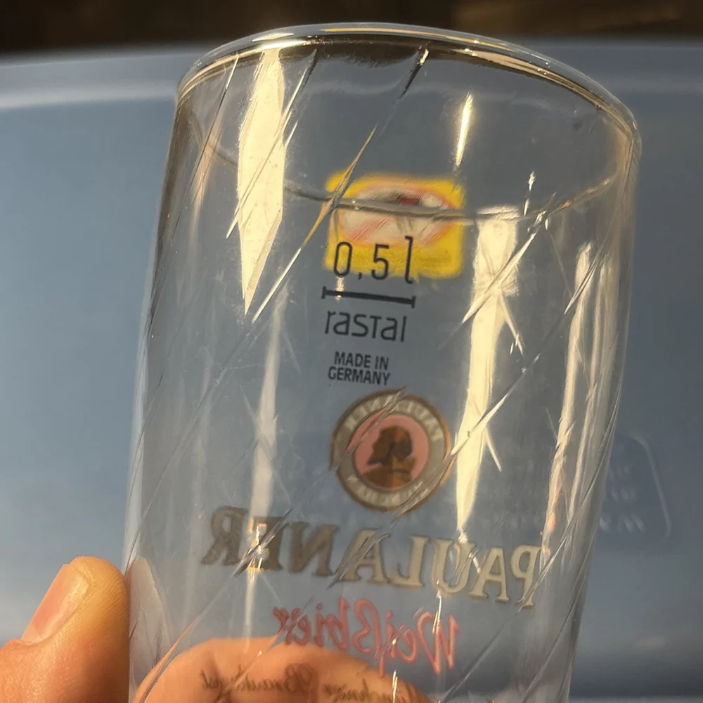VTG Paulaner Munchen Beer Glass,0.5L SAHM,Germany,Pilsner,Tall,Stein,Swirl 10